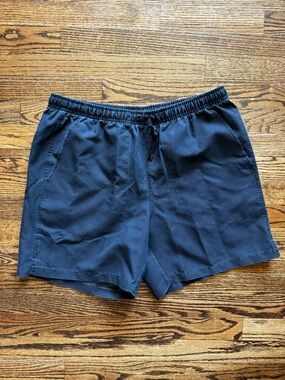 DSG Men's Navy Elastic Drawstring Athletic Shorts